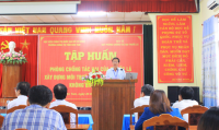 Trường Chính trị tỉnh Kon Tum tổ chức tập huấn xây dựng môi trường làm việc, học tập không khói thuốc lá