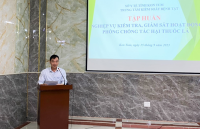 Sở Y tế tỉnh Kon Tum tổ chức tập huấn nghiệp vụ kiểm tra, giám sát hoạt động phòng, chống tác hại thuốc lá