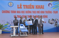 Lễ triển khai Chương trình Nha học đường theo Mô hình Trường - Trạm và trao tặng thiết bị nha lưu động tại Trường Tiểu học Thực hành sư phạm Ngụy Như Kon Tum