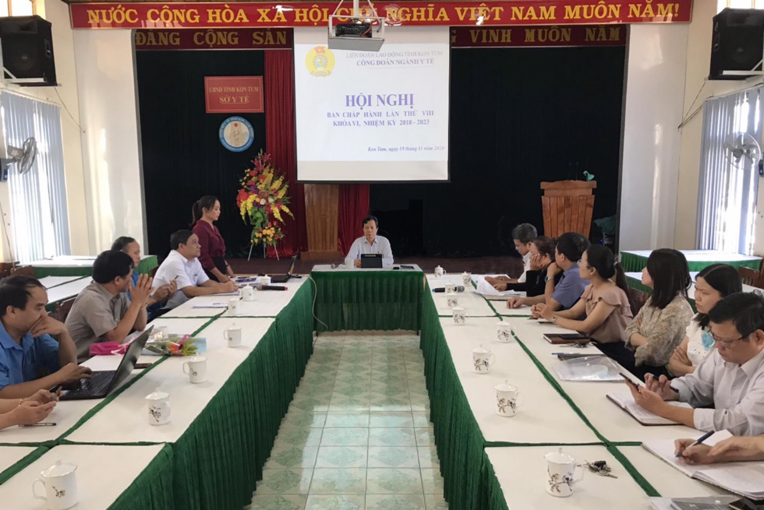 Hội nghị lần thứ VIII Ban Chấp hành  Công đoàn ngành Y tế tỉnh Kon Tum khóa VI, nhiệm kỳ 2018 - 2023